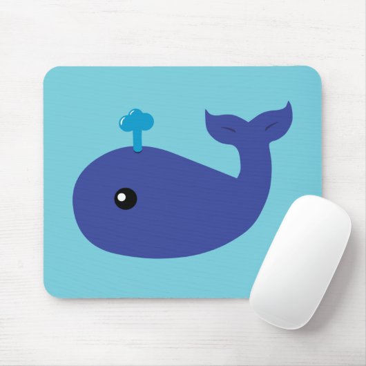 Cute Whale Muismat (Met muis)