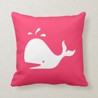 Cute Whale Pillow:  tekst en kleur Kussen