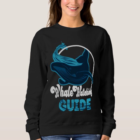 Cute whale watching Guide Trui (Voorkant)