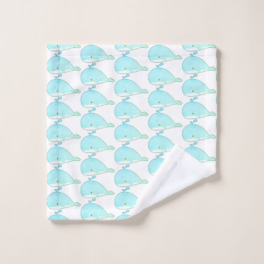 Cute Whales (Gant de toilette)