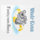 CUTE What Floats your Koala Fleece Deken (Voorkant (Horizontaal))