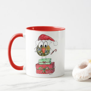 Cute Whimsical Bird Mok