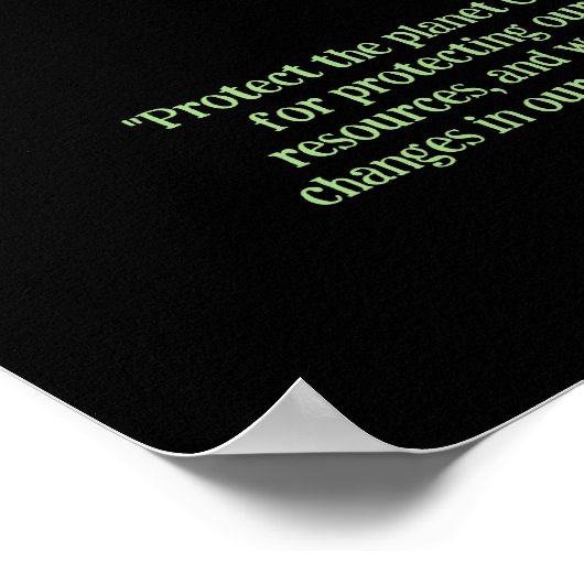 Cute Whimsical Bird, Protect the Planet, Earth Day Poster (Hoek)