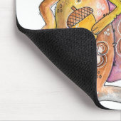 Cute Whimsical Brown Squirrel Muismat (Hoek)