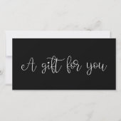 Cute whimsical calligraphy gift certificate (Voorkant)