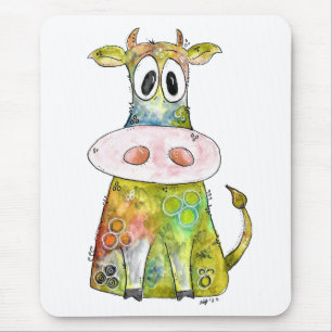 Cute Whimsical Colorful Koe Muismat