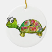 Cute Whimsical Colorful Turtle Keramisch Ornament (Voorkant)