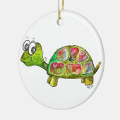 Cute Whimsical Colorful Turtle Keramisch Ornament (Links)