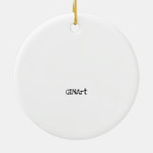 Cute Whimsical Colorful Turtle Keramisch Ornament (Achterkant)