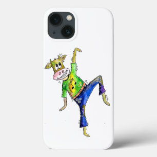 Cute Whimsical Dancing Koe iPhone 13 Hoesje