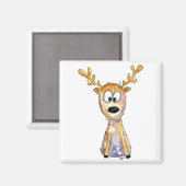 Cute Whimsical Deer Magneet (Voorkant / Achterkant)