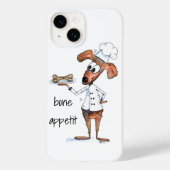 Cute Whimsical Dog Chef Case-Mate iPhone Case (Achterkant)