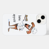 Cute Whimsical Dog Chef Case-Mate iPhone Case (Achterkant (horizontaal))