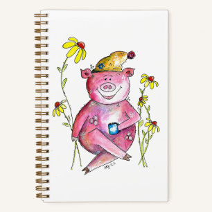 Cute Whimsical Drink koffie Notitieboek