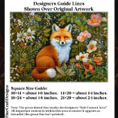 Cute Whimsical Forest Fox, Flowers ET9L Decoupage  Tissuepapier