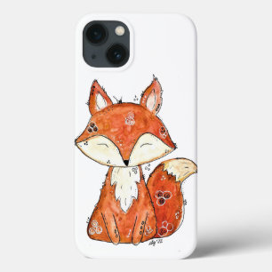 Cute Whimsical Fox iPhone 13 Hoesje