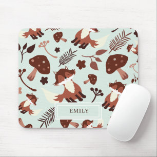 Cute Whimsical Fox Muismat