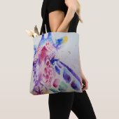 Cute Whimsical-Giraffe, Grocery Canvas tas (Dichtbij)