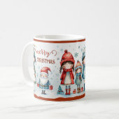 Cute Whimsical Girly Christmas Koffiemok (Voorkant links)