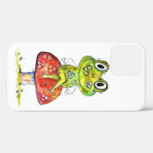 Cute Whimsical Green Frog op Toadstool Case-Mate iPhone Case (Achterkant (horizontaal))