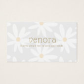 Cute Whimsical Grey Daisy Floral (Devant)