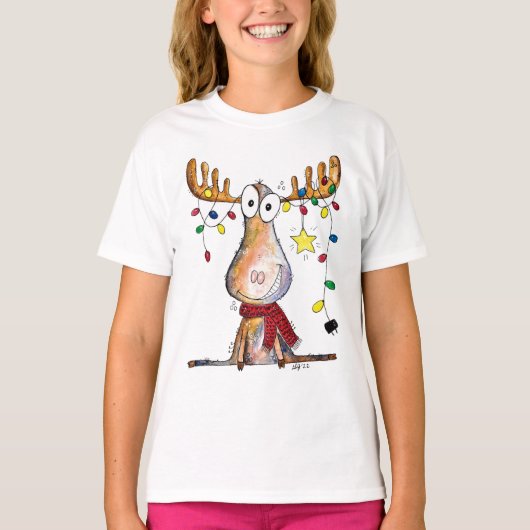 Cute Whimsical-kerstmis T-shirt (Voorkant)