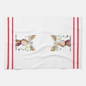 Cute Whimsical-kerstmis Theedoek (Horizontaal)