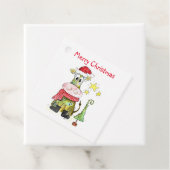 Cute Whimsical-Koe Bedankjes Labels (In situ)