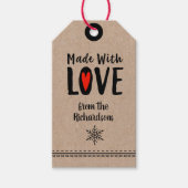 Cute Whimsical Made With Love  Cadeaulabel (Voorkant)