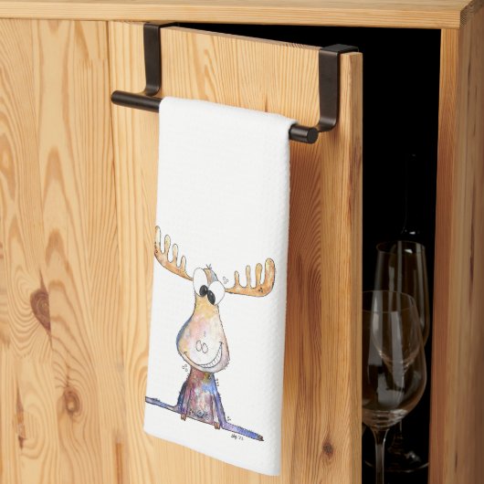 Cute Whimsical Moose Theedoek (Derde Gevouwen)