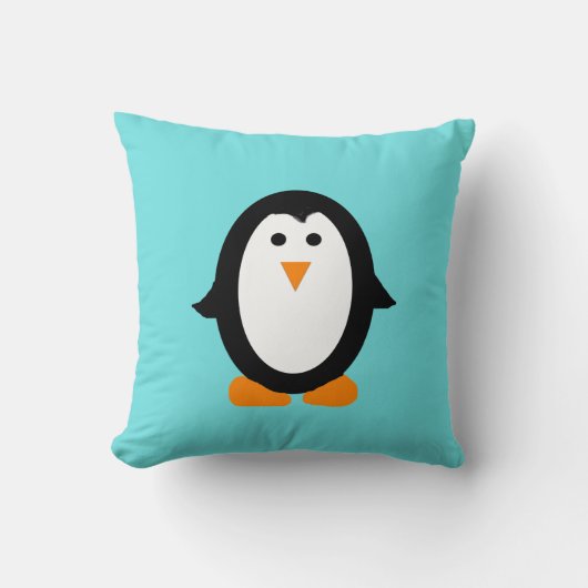 Cute Whimsical Penguin Pillow Kussen (Voorkant)