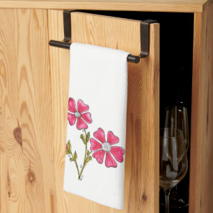 Cute Whimsical Pink Flowers Theedoek