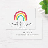 Cute whimsical Rainbow-gift Visitekaartje (Bureau)
