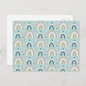 Cute Whimsical Rainbow Pattern Briefkaart (Voorkant / Achterkant)