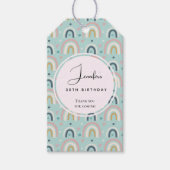 Cute Whimsical Rainbow Pattern Event Dank u Cadeaulabel (Voorkant)