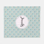 Cute Whimsical Rainbow Pattern Fleece Deken (Voorkant (Horizontaal))