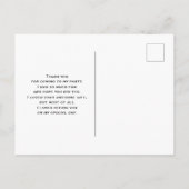 Cute Whimsical Rainbow Pattern Hartelijk dank Briefkaart (Achterkant)