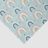 Cute Whimsical Rainbow Pattern Tissuepapier (Detail)
