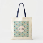 Cute Whimsical Rainbow Pattern Tote Bag (Voorkant)