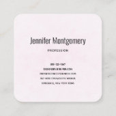 Cute Whimsical Rainbow Pattern Vierkante Visitekaartje (Achterkant)