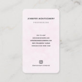 Cute Whimsical Rainbow Pattern Visitekaartje (Achterkant)