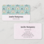 Cute Whimsical Rainbow Pattern Visitekaartje (Voorkant / Achterkant)