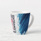 Cute Whimsical Reading Book Character  Latte Mok (Rechterhoek)