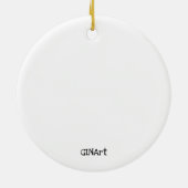 Cute Whimsical-Teenslippers Keramisch Ornament (Achterkant)