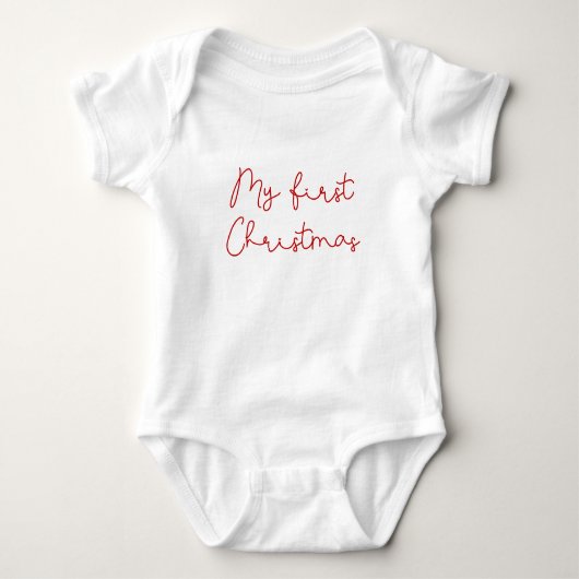 Cute whimsical voor mijn eerste kerst romper (Voorkant)