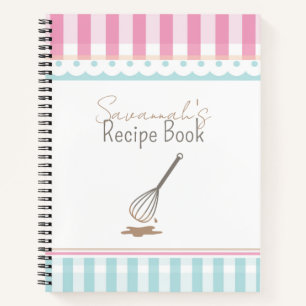 Cute Whimsical Whisk Bakery Livre de recettes