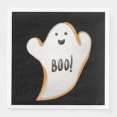 CUTE WHITE AND ORANGE HALLOWEEN GHOST SERVET (Voorkant)