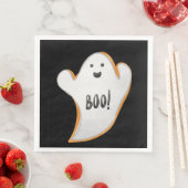 CUTE WHITE AND ORANGE HALLOWEEN GHOST SERVET (Insitu)