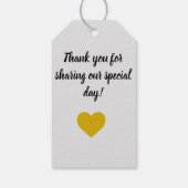 Cute White Bunny Rabbits in Love Weddenr Labels Cadeaulabel (Achterkant)