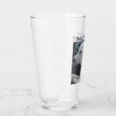 Cute White Dog met Beste pap PayPal ooit Glas (Rechts)